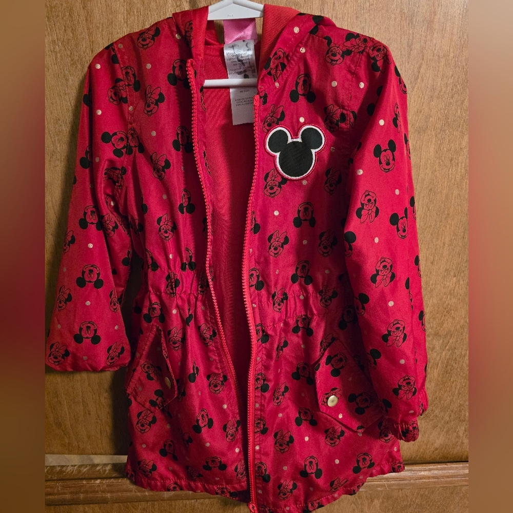 Disney Red Mickey & Minnie Mouse Girls Jacket